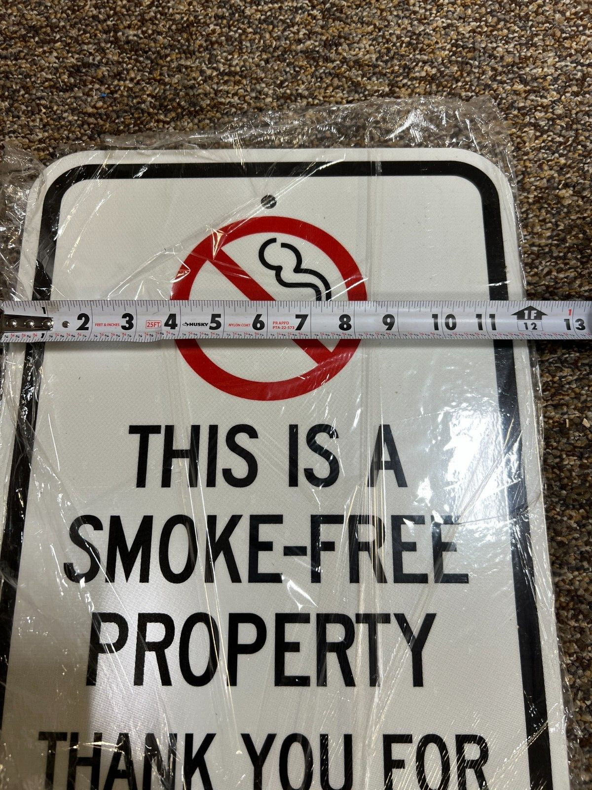 (QTY 2) SmartSign 18×12″ This Is a Smoke-Free Property Thank You for Not Smoking