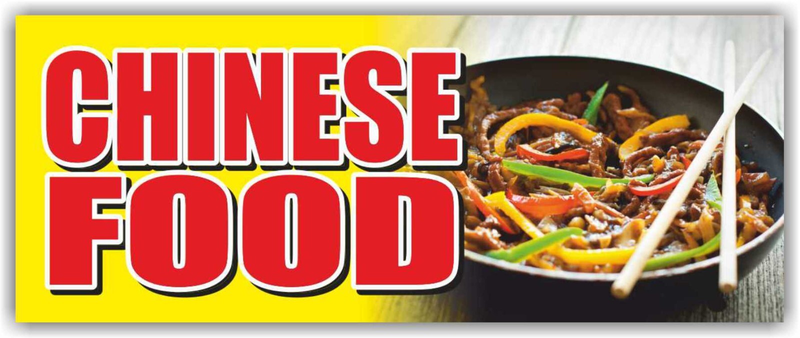 CHINESE FOOD Advertising Banner Vinyl Mesh Sign bar buffet Asian cuisine