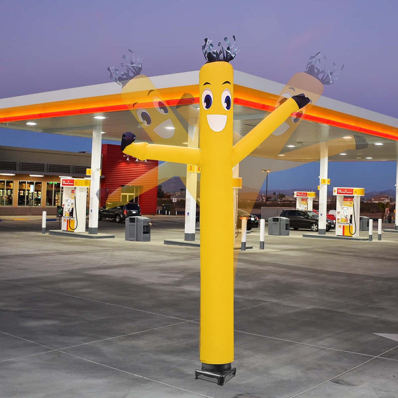 20 ft Air Dancers Wacky Waving Inflatable Tube Man with 1 HP Blower Fan