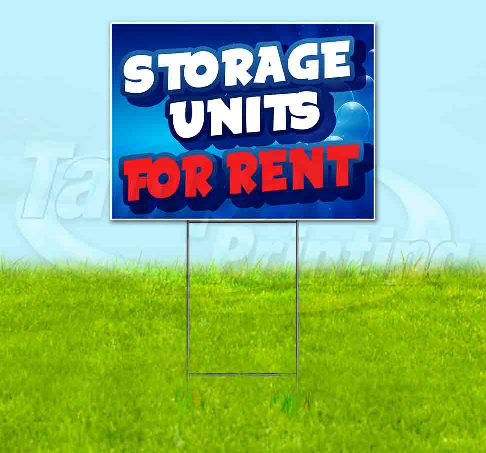 STORAGE UNITS FOR RENT Yard Sign Corrugated Plastic Bandit Lawn Decoration USA