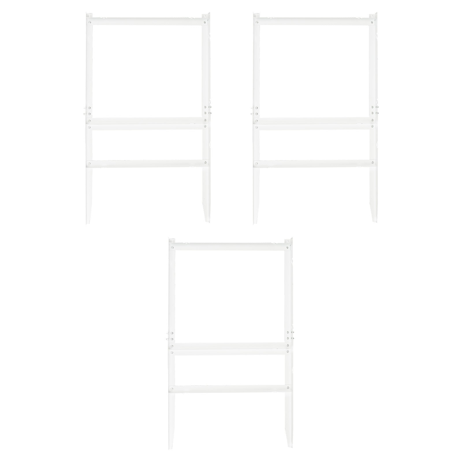 Metal H Frame Wire 3pcs Yard Sign Frames for Yard Signs 103*61cm White