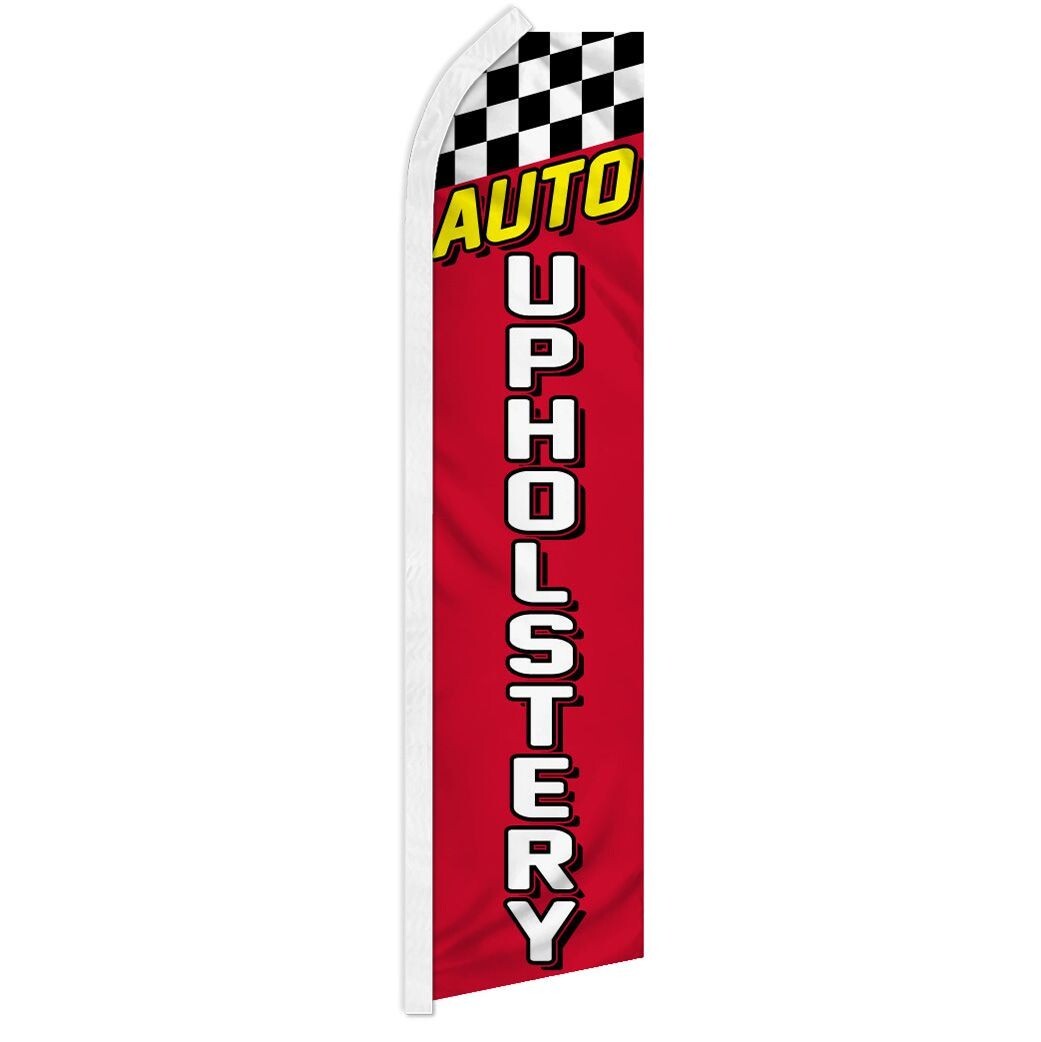 Auto Upholstery Swooper Flutter Feather Flag Auto Repair Shop Business Flag