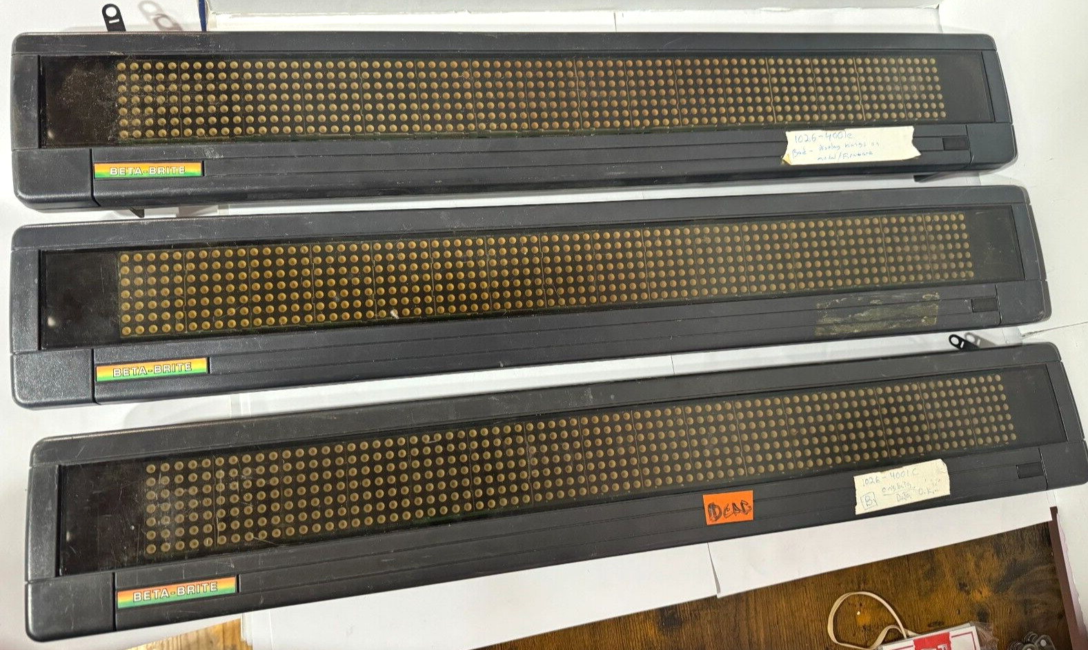 Beta Brite Electronic Color Message Display Untested
