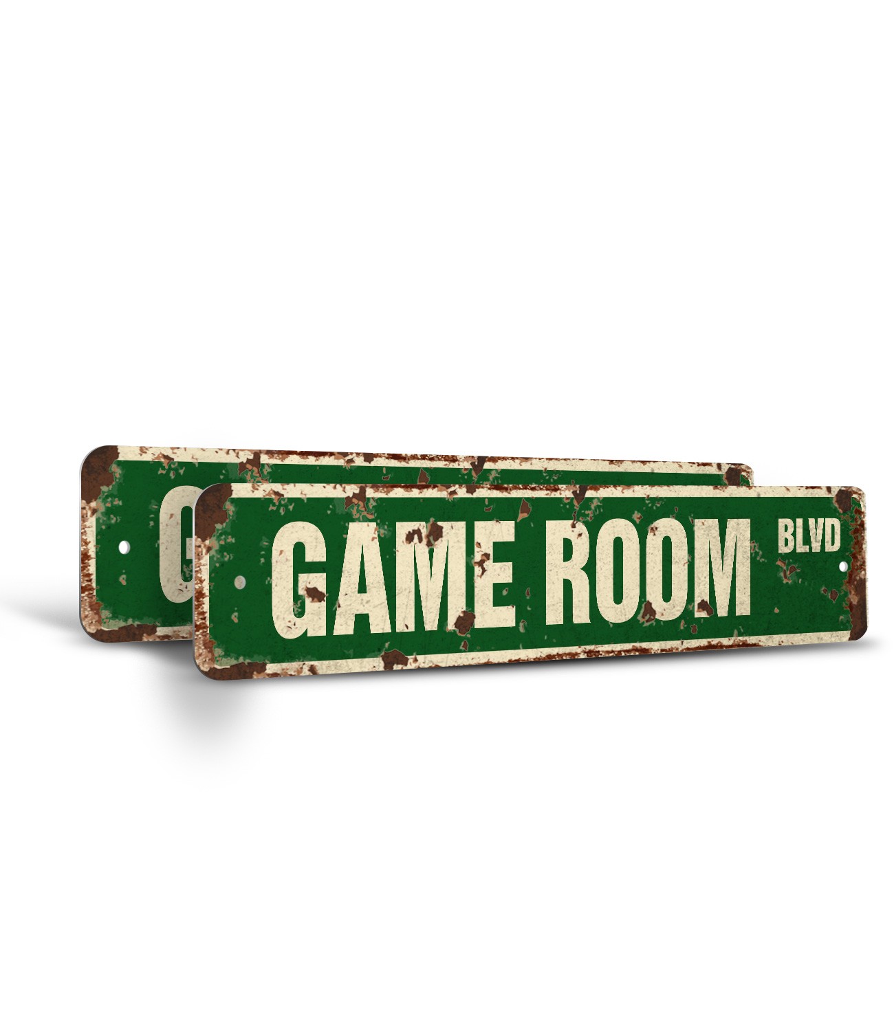 GAME ROOM Vintage Style Street Sign Metal Plastic pinball foosball air hockey