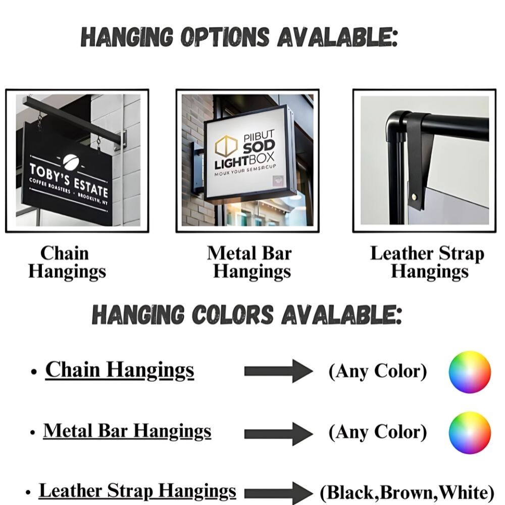 Custom Double Sided LED Light Box Sign | Illuminated Outdoor Shop Sign