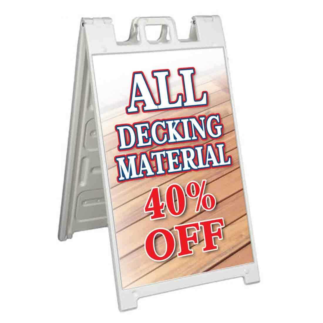 ALL DECKING MATERIAL 40% OFF Signicade 24×36 Aframe Sidewalk Sign Banner Decal