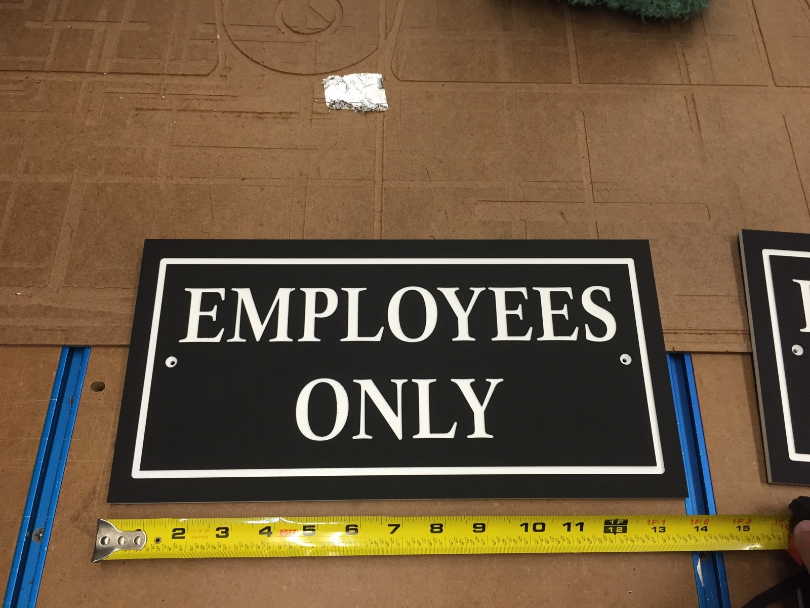 Custom 8×14″ Engraved Plastic Sign- Home Or Business 1/4″ Thick King ColorCore