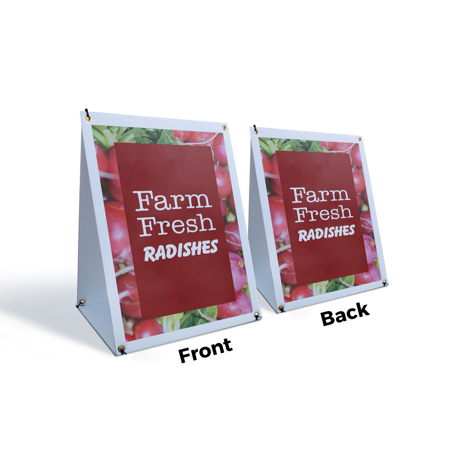 Farm Fresh Radishes A-Frame Sidewalk Sign Fresh Vegetables Nutritious Deals