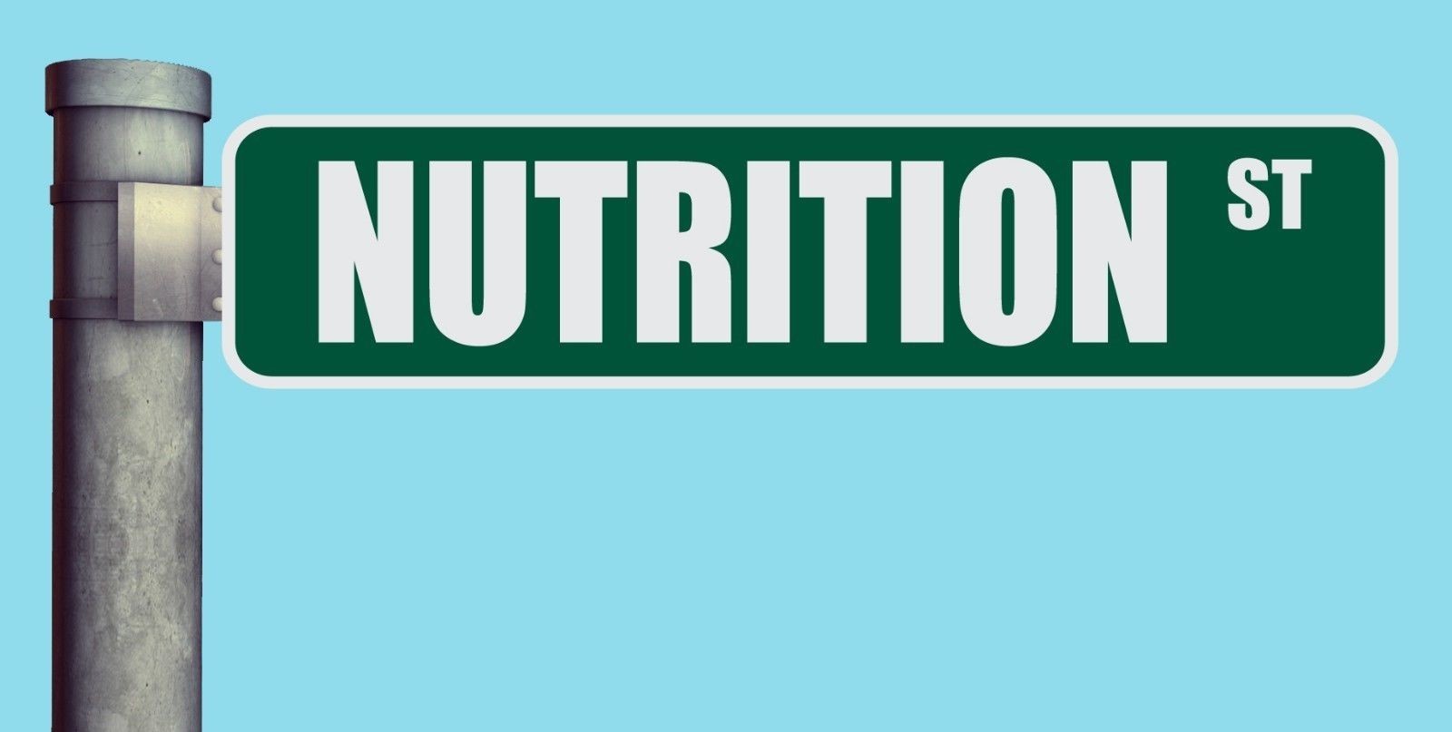 NUTRITION ST STREET SIGN HEAVY DUTY ALUMINUM ROAD SIGN 17″ x 4″