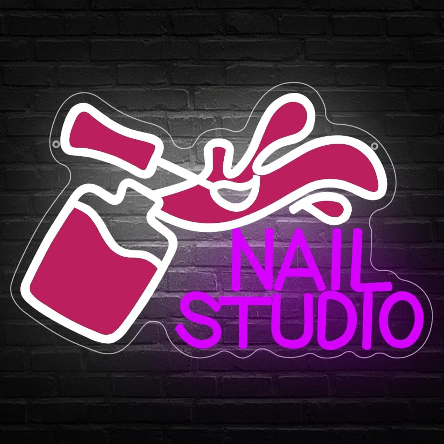 Nails Neon Signs for Wall Decor,Nail Studio Neon Sign for Business Store Art …