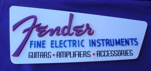 GUITAR Studio 3D SIGN Art Fender Gibson ESP BUSINESS lettering logo style new