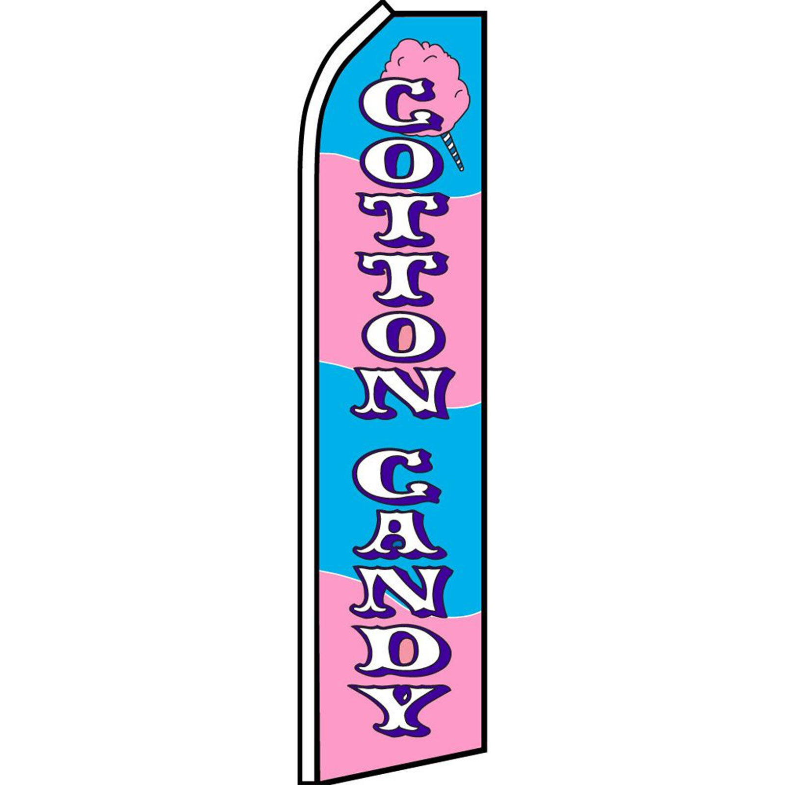 Cotton Candy 2 1/2 ft X 11 1/2 ft Swooper Flag