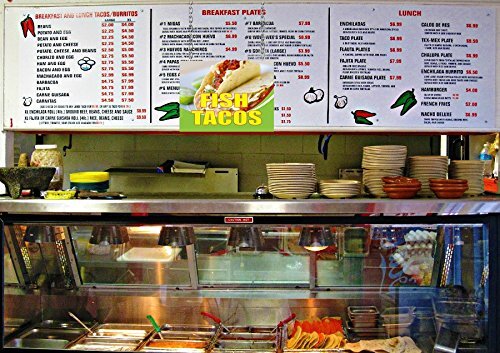 Fish Tacos | Retail Window Display Sign | 24″W x 18″H