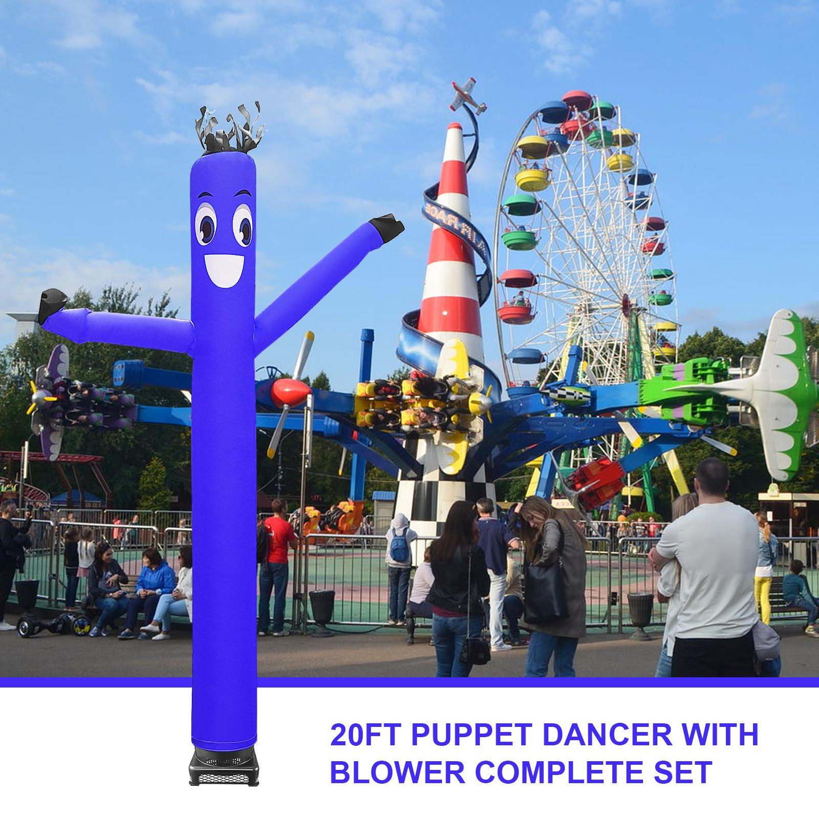 20 ft Inflatable Waving Tube Man with Blower,Air Dancer Inflatable Waving Puppet