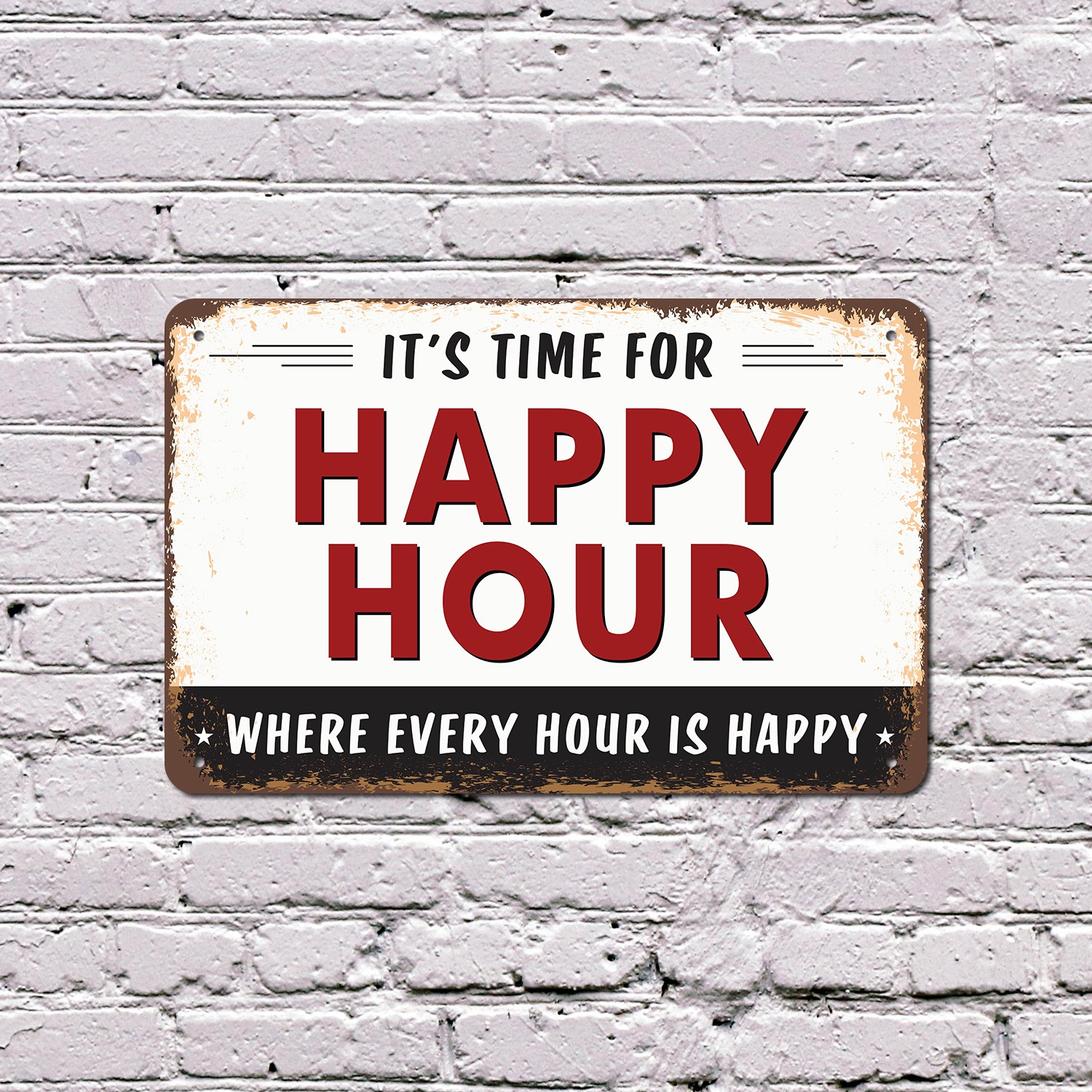 Happy Hour Street Sign Cheers Are Near Durable Perfect for Patios Bars Game