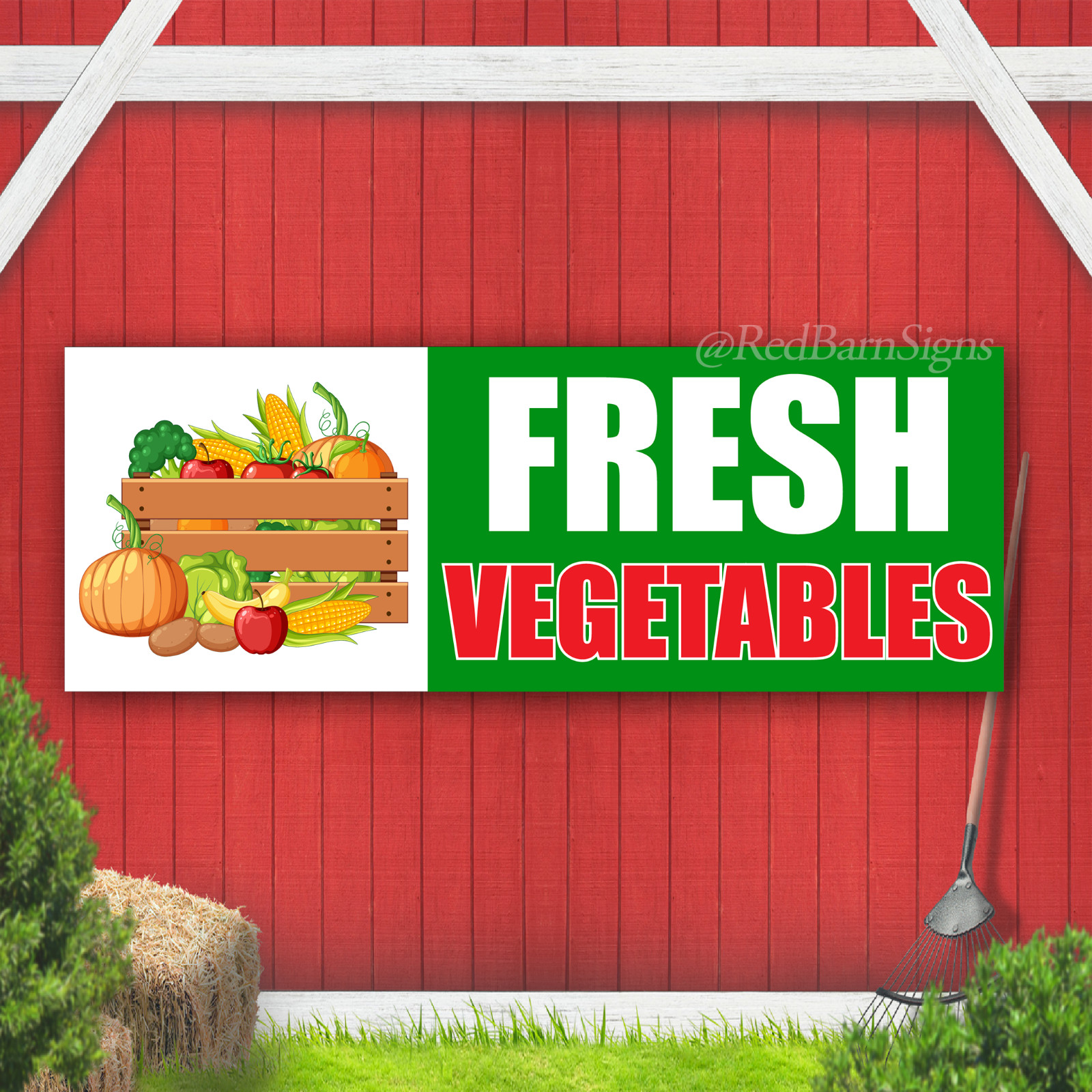 Fresh Vegetables Indoor Outdoor Vinyl Banner Design