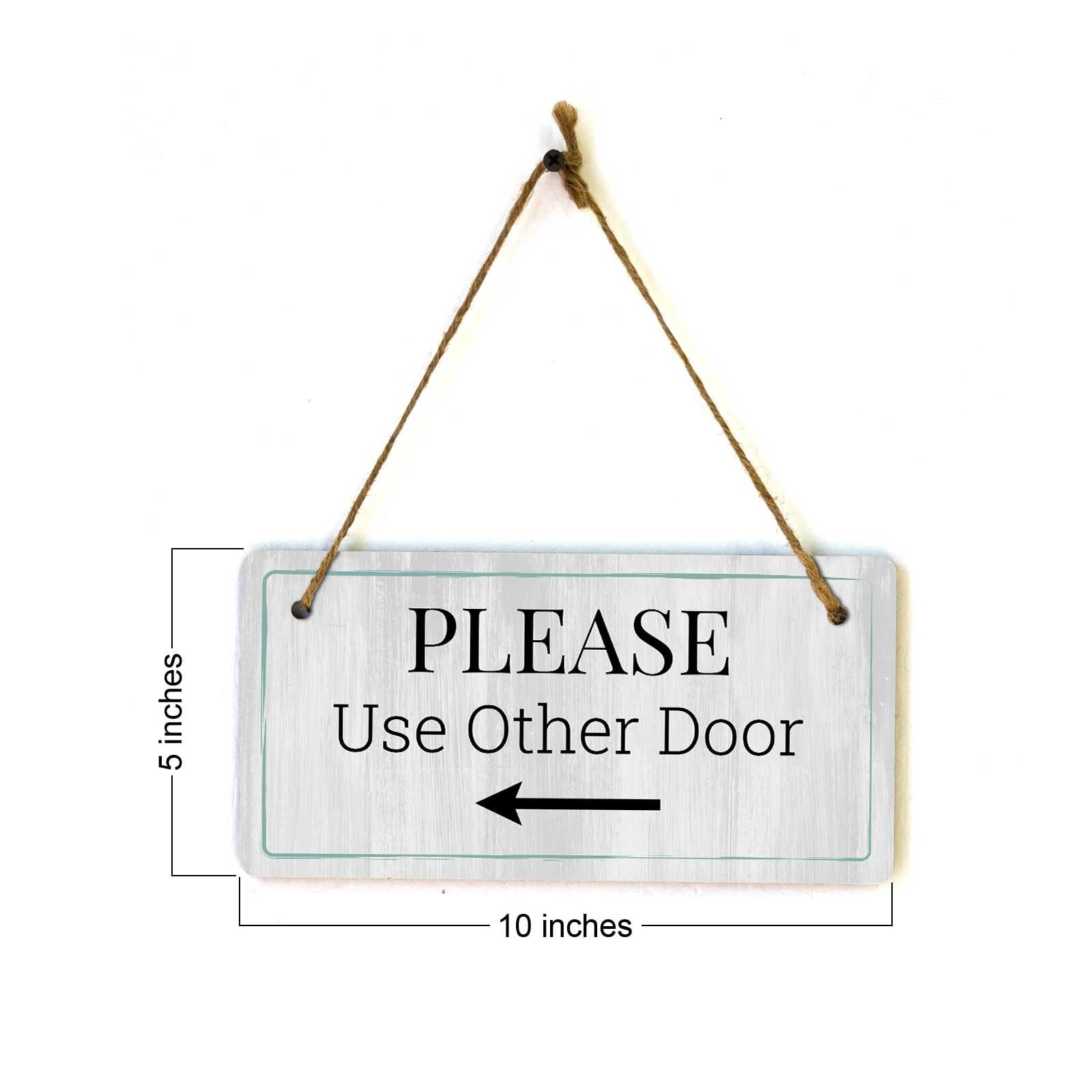 Instructions & Reminders | Rustic White Wood 5 x 10″ Hanging Signs