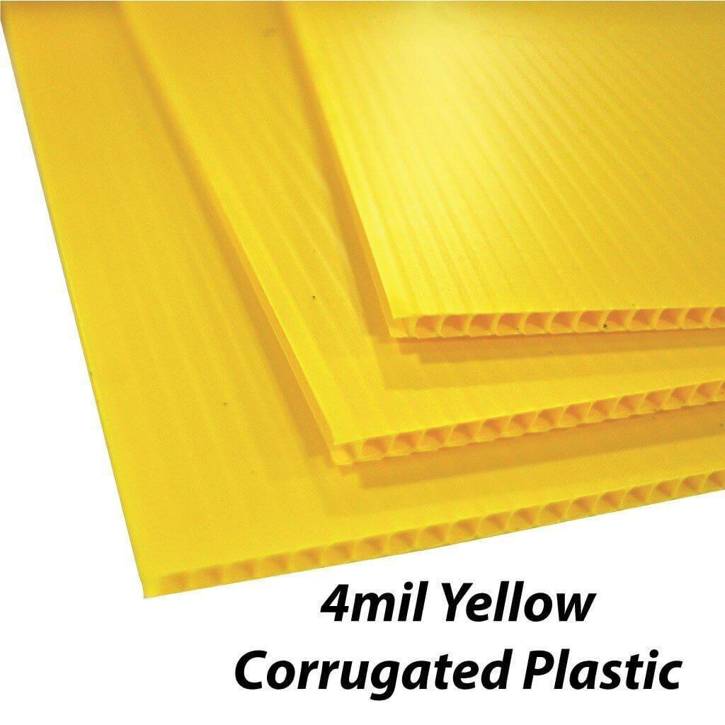 24″x48″ Blank Corrugated Yard Signs, 4mm Corrugated Plastic, Waterproof