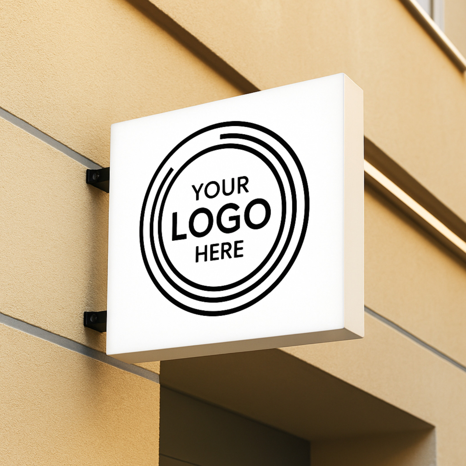 Personalized Two-Sided Blade Sign-Custom Storefront & Café Illuminated Light Box