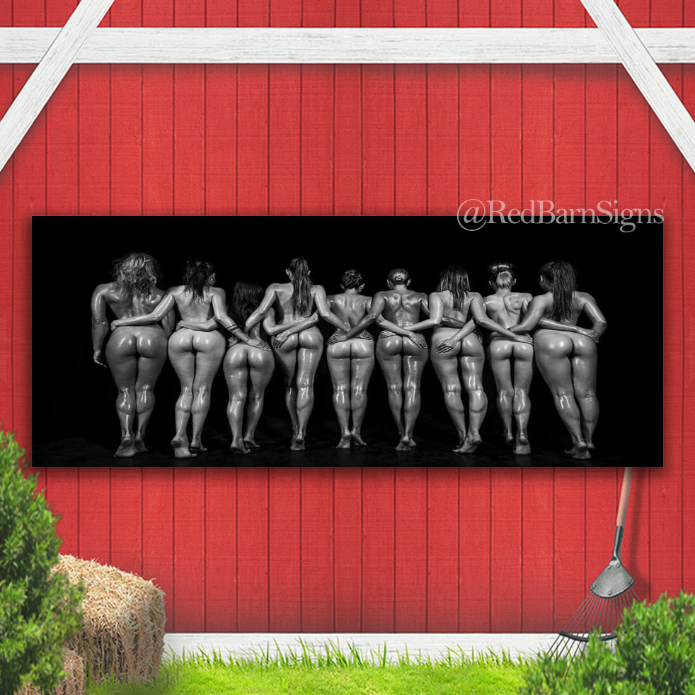 Sexy Women Back Indoor Outdoor Banner Sign with grommets