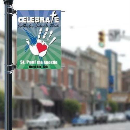 Religious 36″x48″ Pole Banner FREE SHIPPING