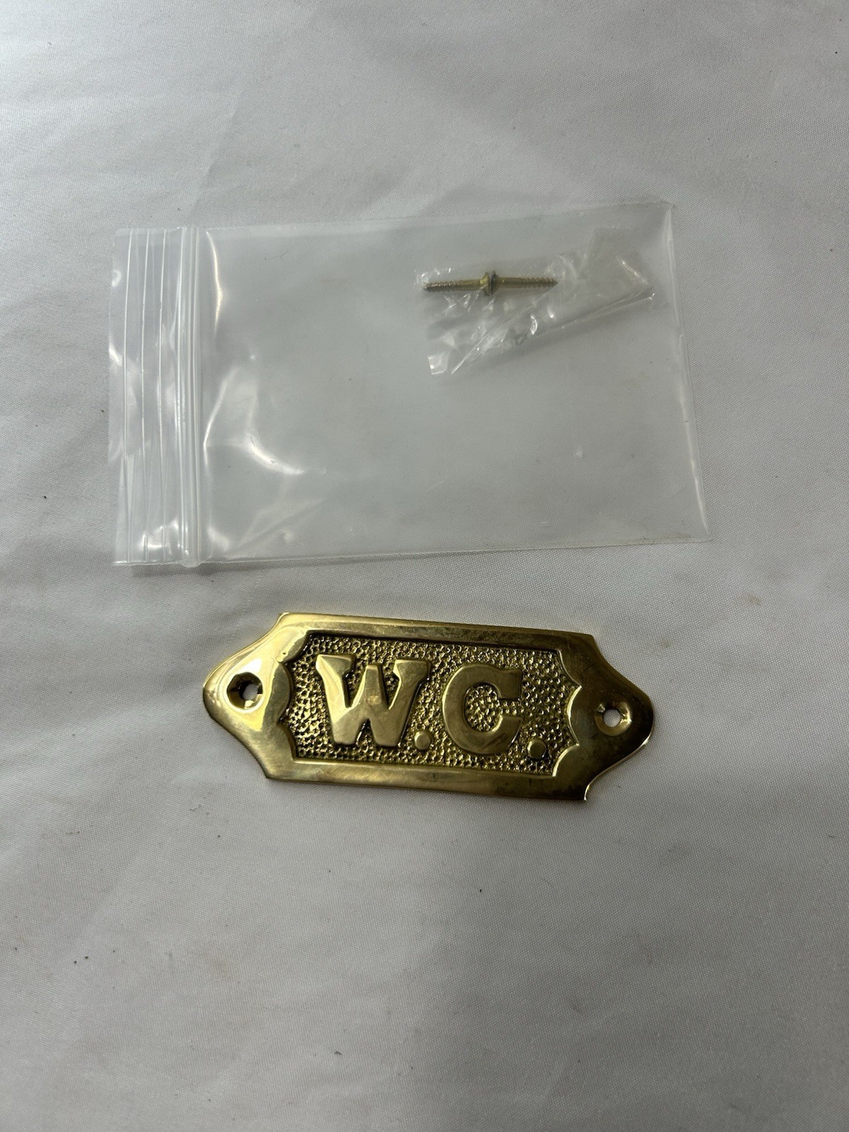 Sam Star Brass Door Sign Plaques – Water Closet (WC)