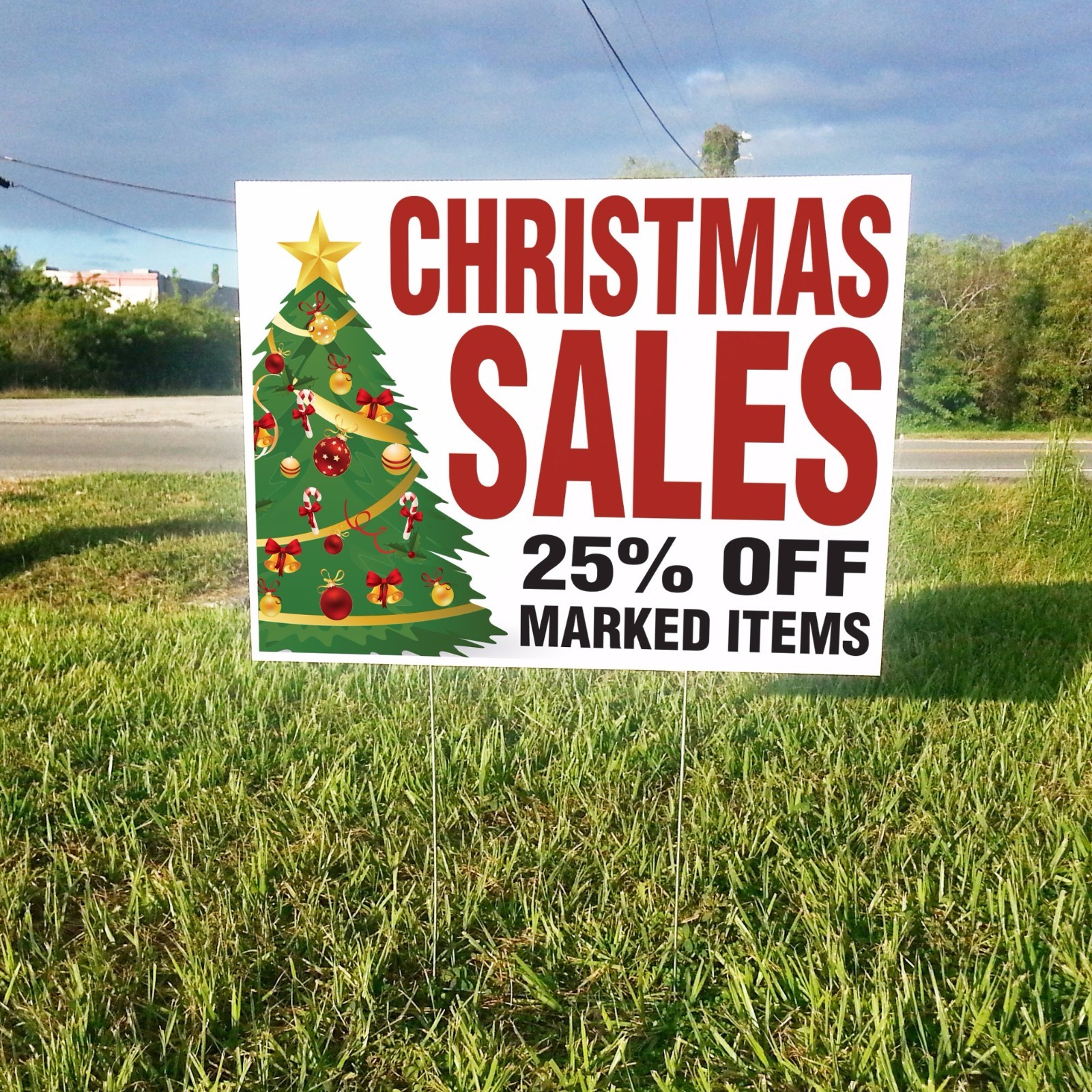 12 Custom Designed Yard Signs Full Color 2 Sided FREE SHIPPING + STAKES