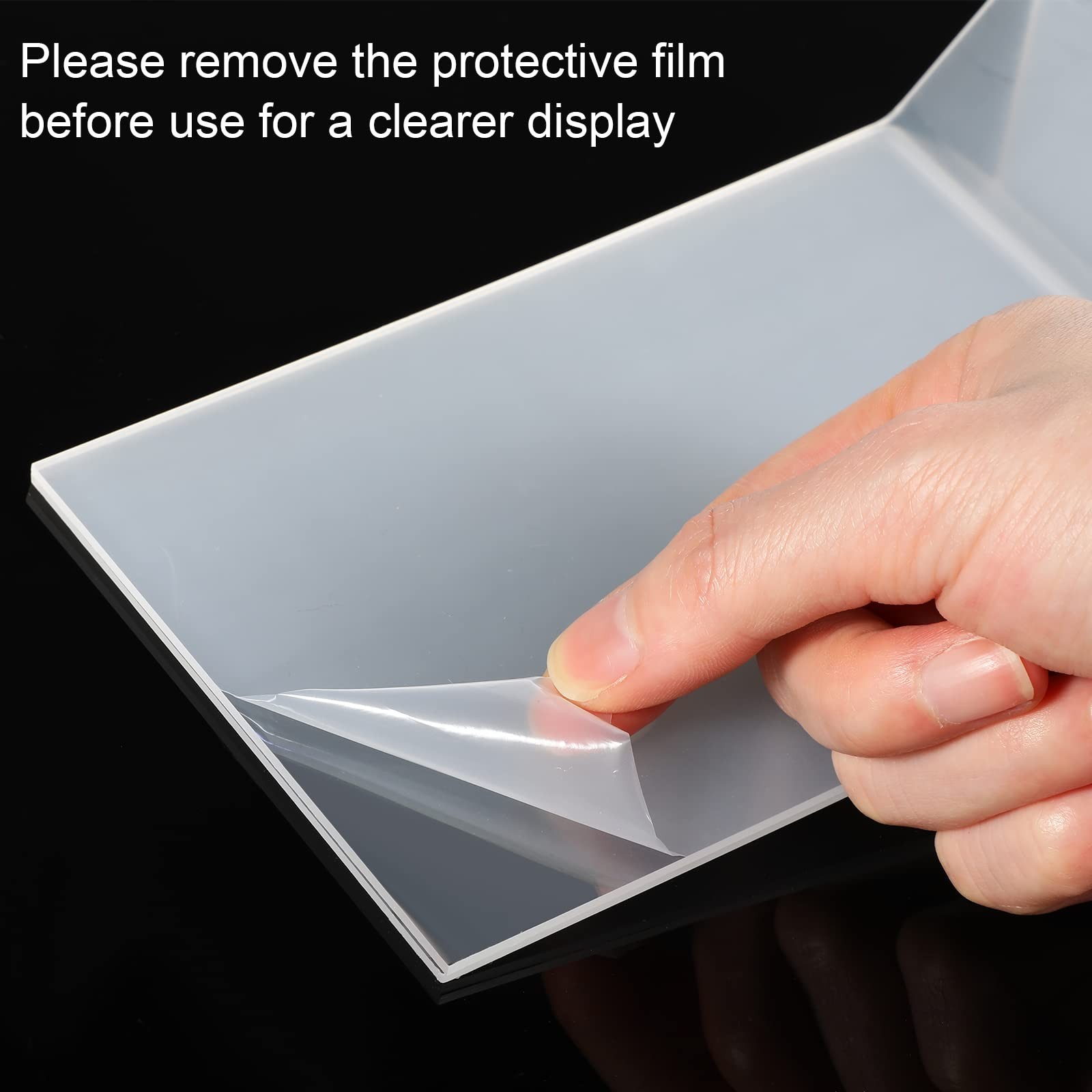 24 Pack Acrylic Sign Holder, Plastic Clear Table Display 4 x 6 Inches, clear