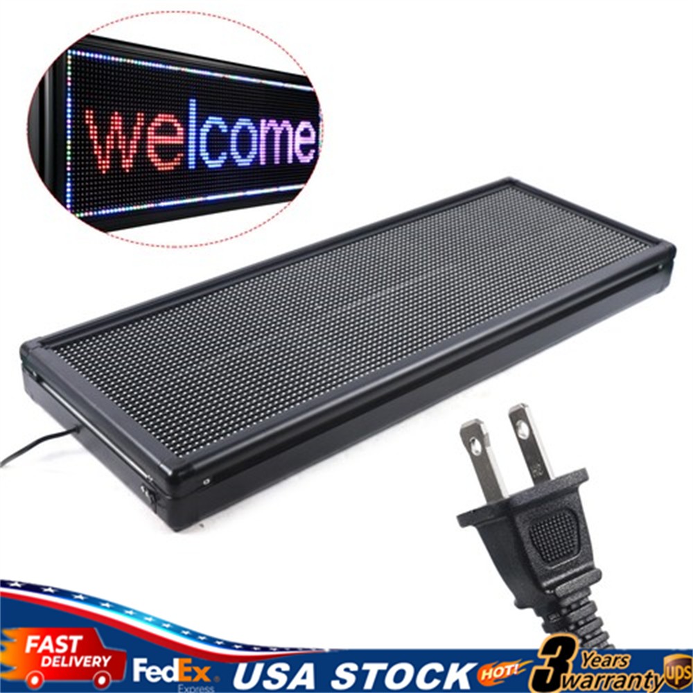 40″ x 15″ LED Digital DIY Programmable Scrolling Message Sign Advertising Board