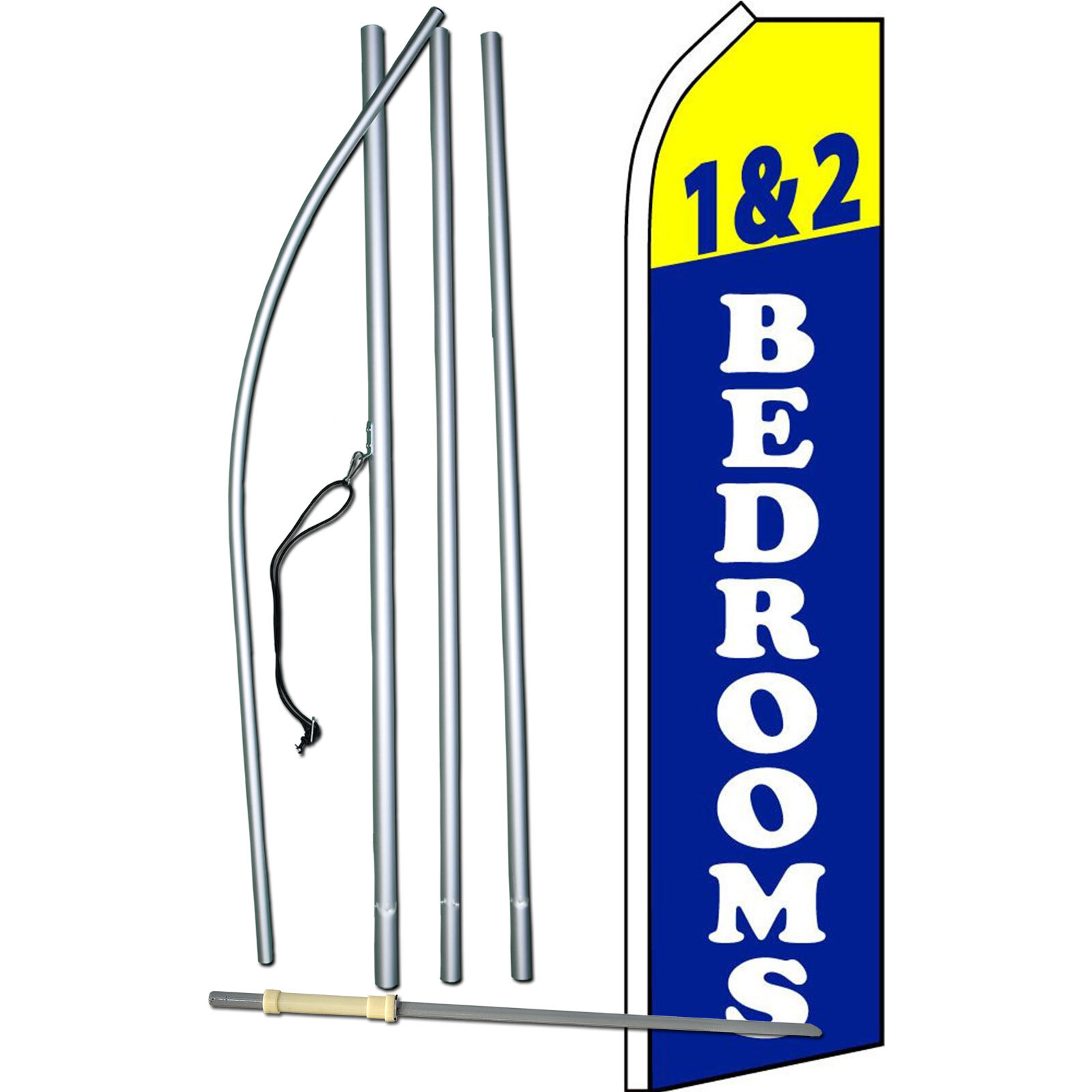 1 & 2 Bedrooms Swooper Flag Kit
