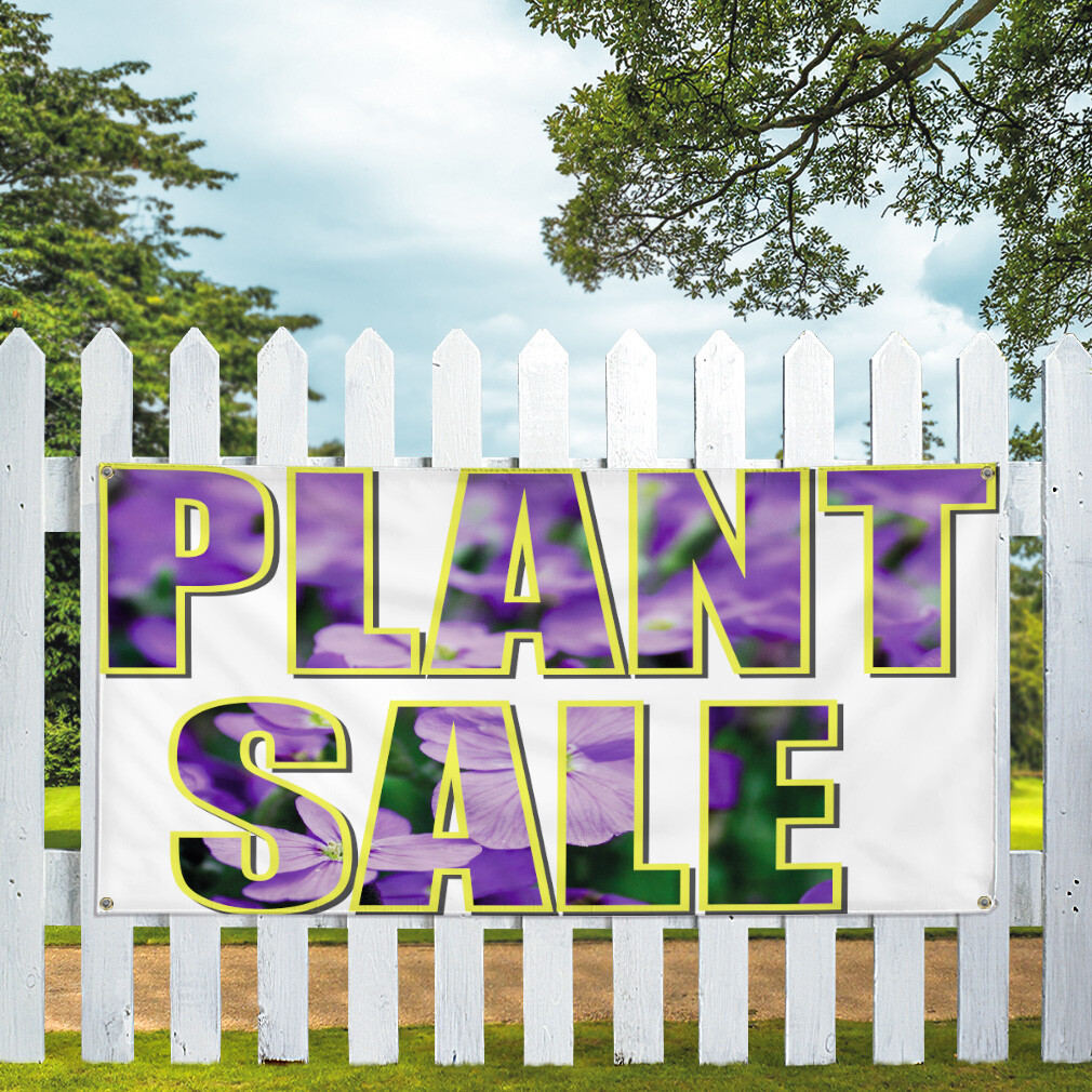 Vinyl Banner Multiple Sizes Plant Sale Outdoor Advertising Printing B Business