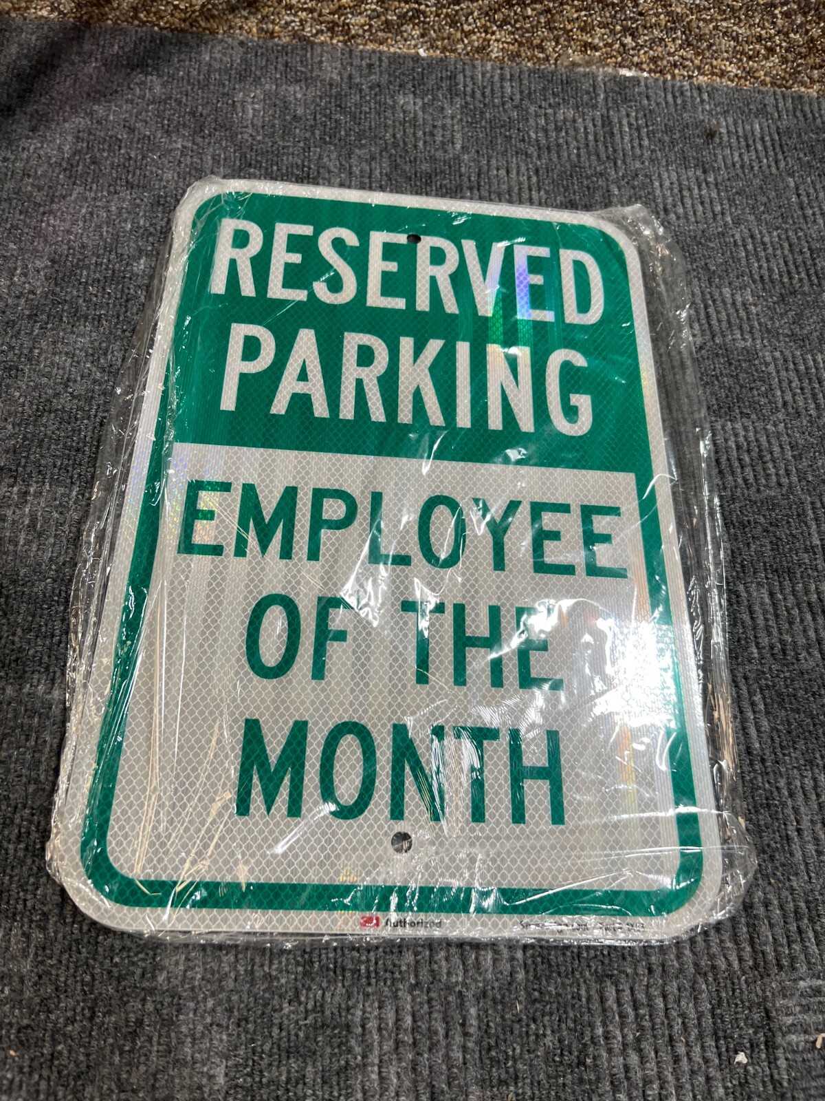 (QTY 2) SmartSign K-5499-HI-12″x18″ “Reserved Parking Lot Employee of the Month”