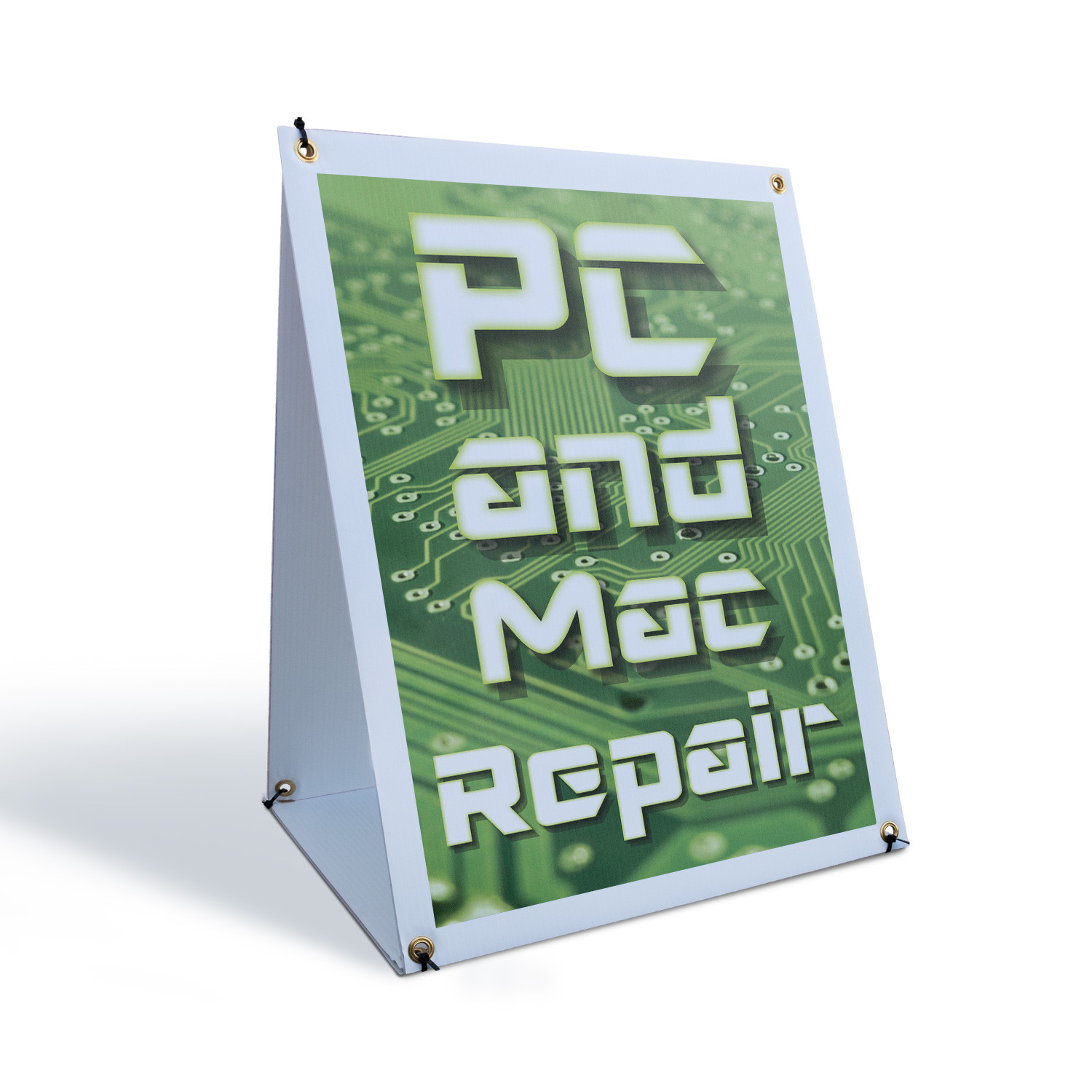 PC and Mac Repair A-Frame Sidewalk Sign Computer Fixes Expert Quick Service