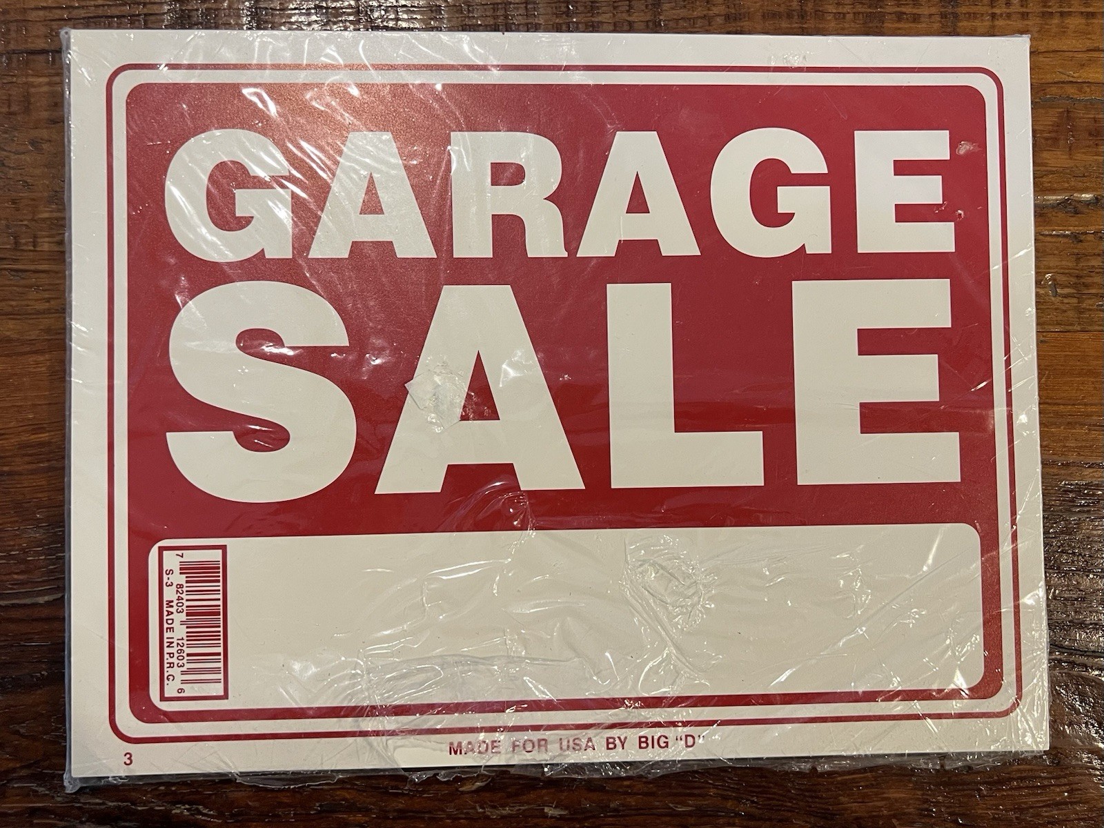 24 Pack 9″ x 12″ inch Garage Sale SIGN Plastic