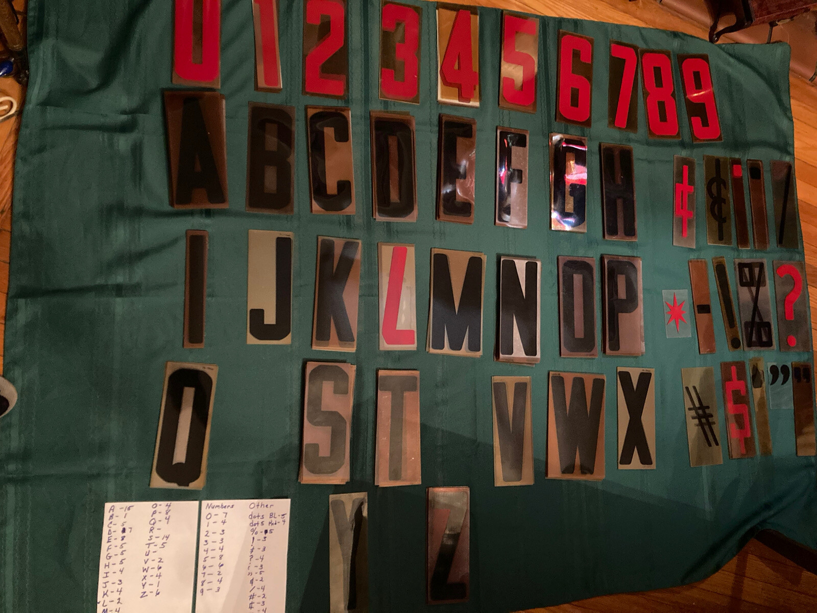 Plastic Letters (8 1/2-9 in) & Numbers & Other for Outdoor Marquee Sign 227total