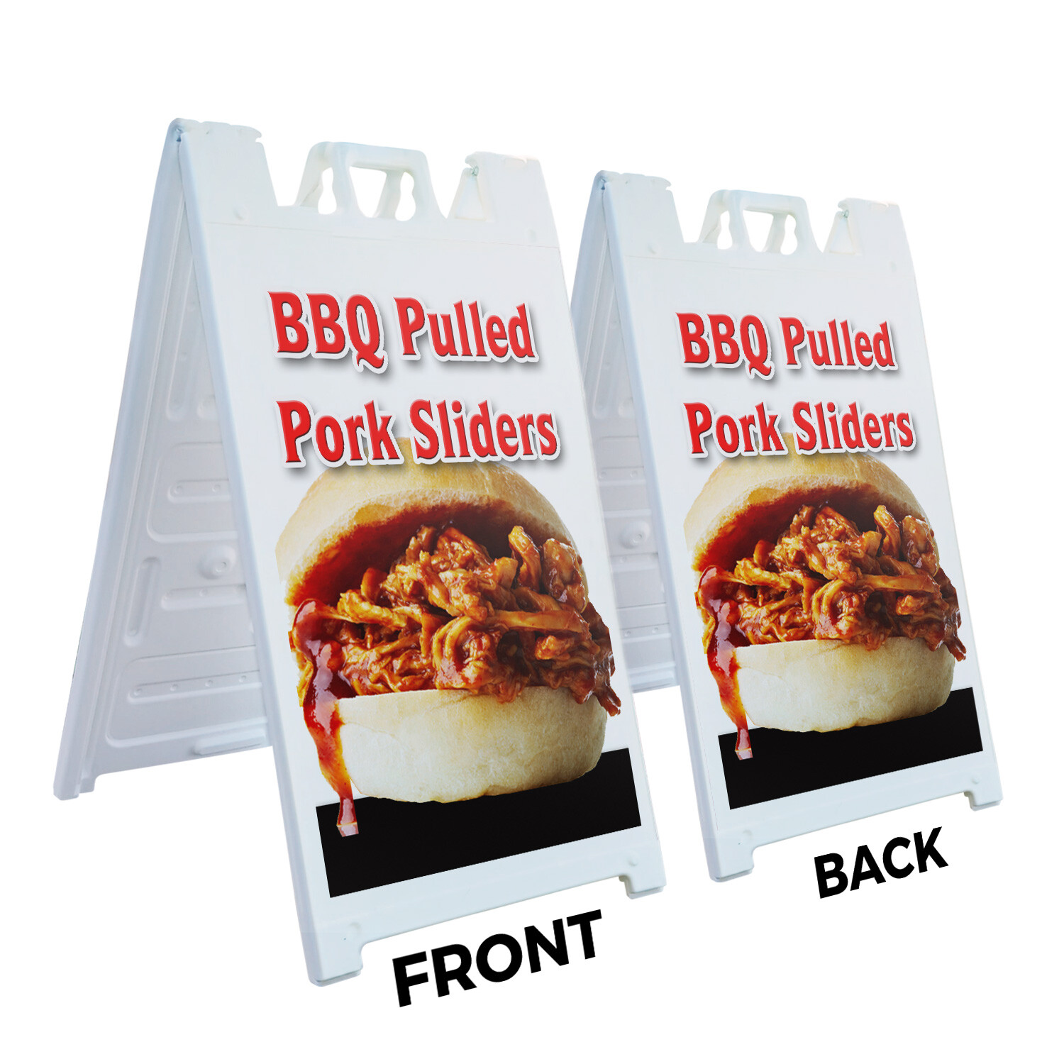 A-frame Sidewalk Bbq Pulled Pork Sliders 24″ x 36″ Double Sided A-Frame Sidewalk