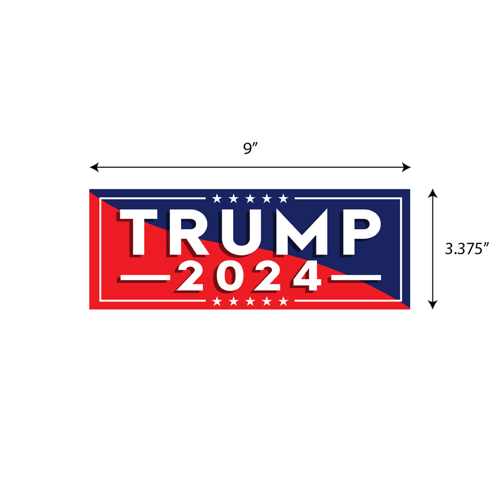 TRUMP 2024 MAGA Bumper Sticker Decal Graphic Election BS0491