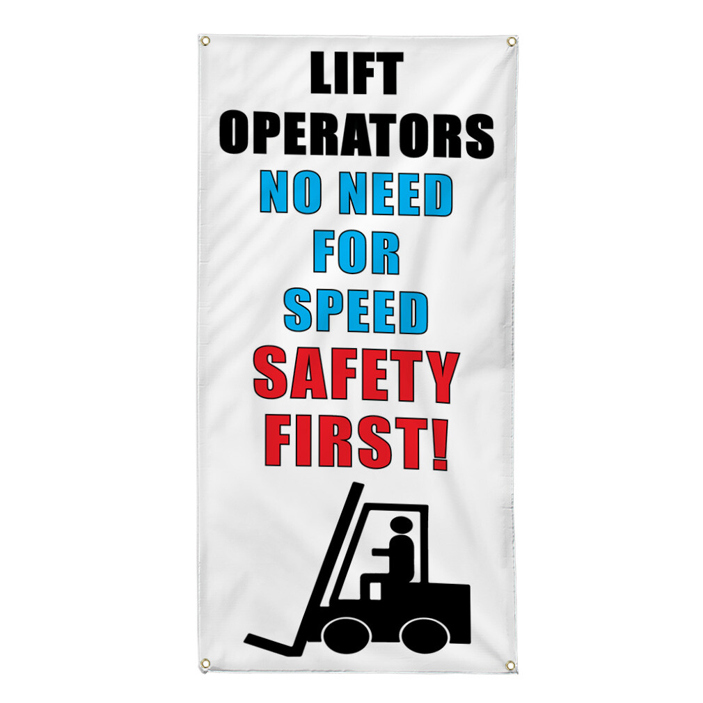 Vertical Vinyl Banner Multiple Sizes Outdoor Weatherproof Industrial Yard Signs