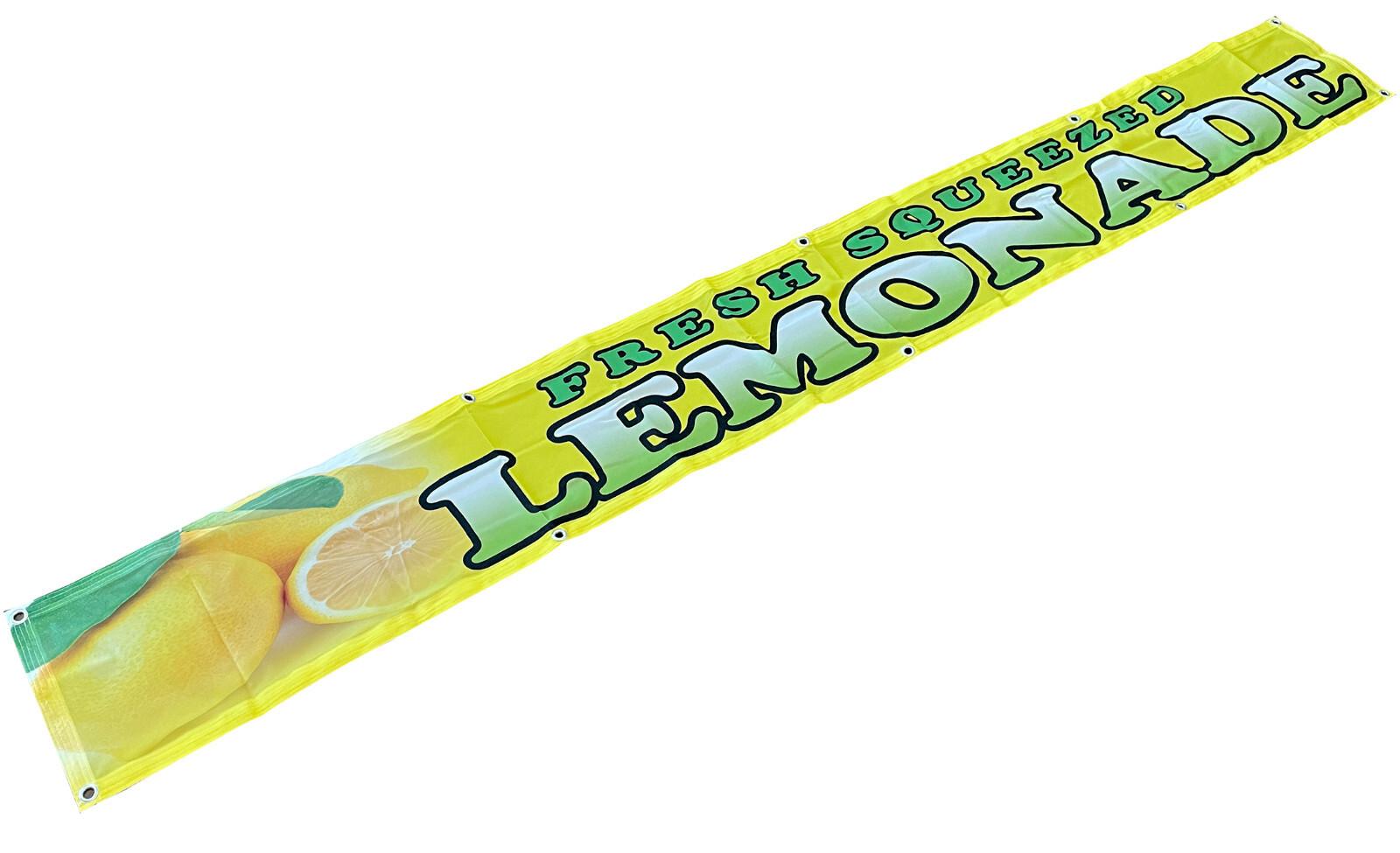 1×9 Feet FRESH SQUEEZED LEMONADE Banner Sign Polyester Fabric yb