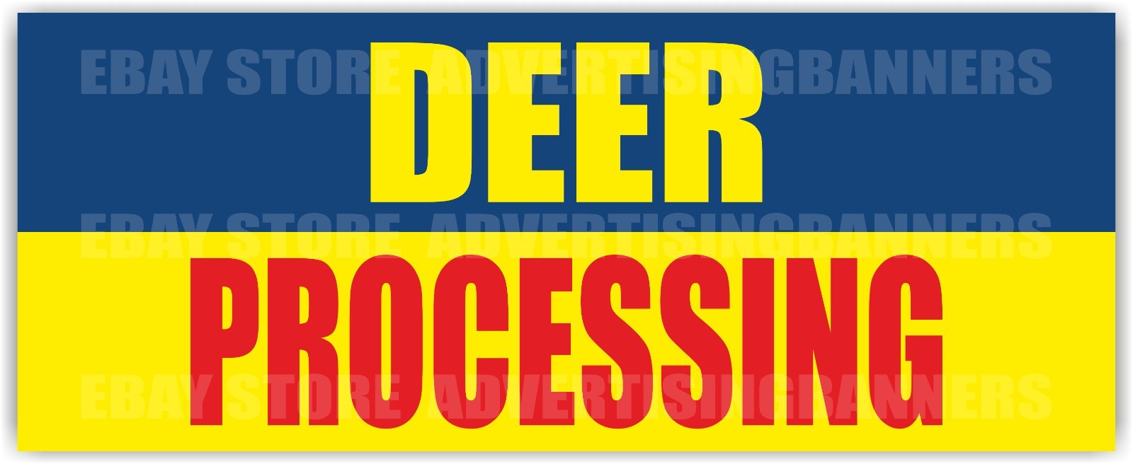 DEER PROCESSING Advertising Banner Vinyl Sign Abattoir Butcher Animals