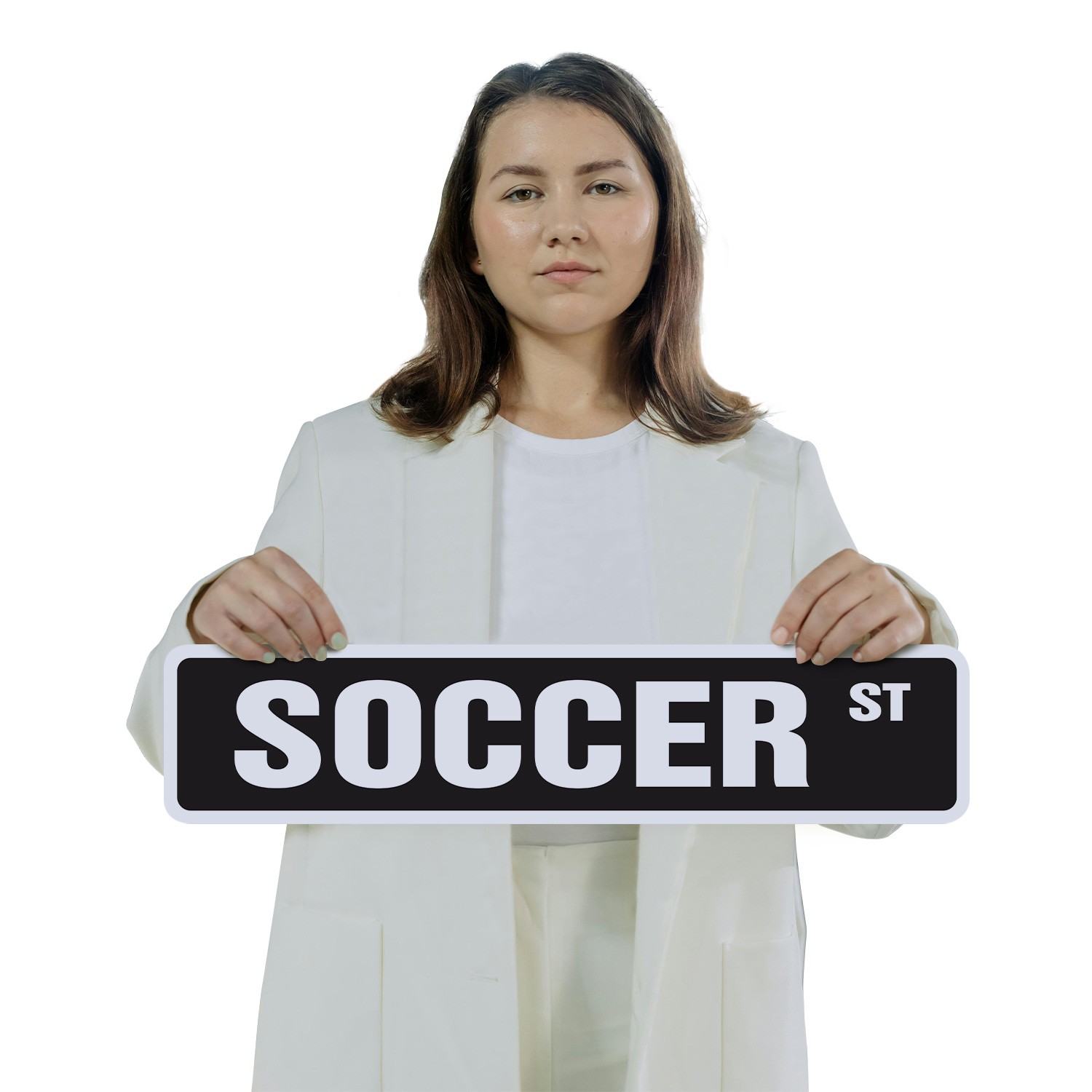 SOCCER Street Sign (2 Pack) Metal Road Sign soccer team player ball signs