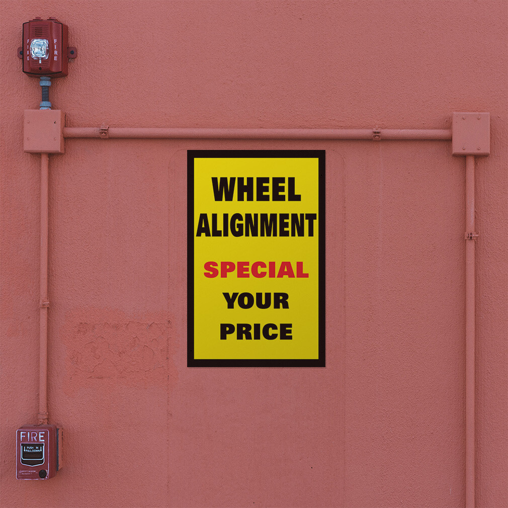 Door Decals Vertical Vinyl Stickers Multiple Sizes Wheel Allignment Car K Vinyl