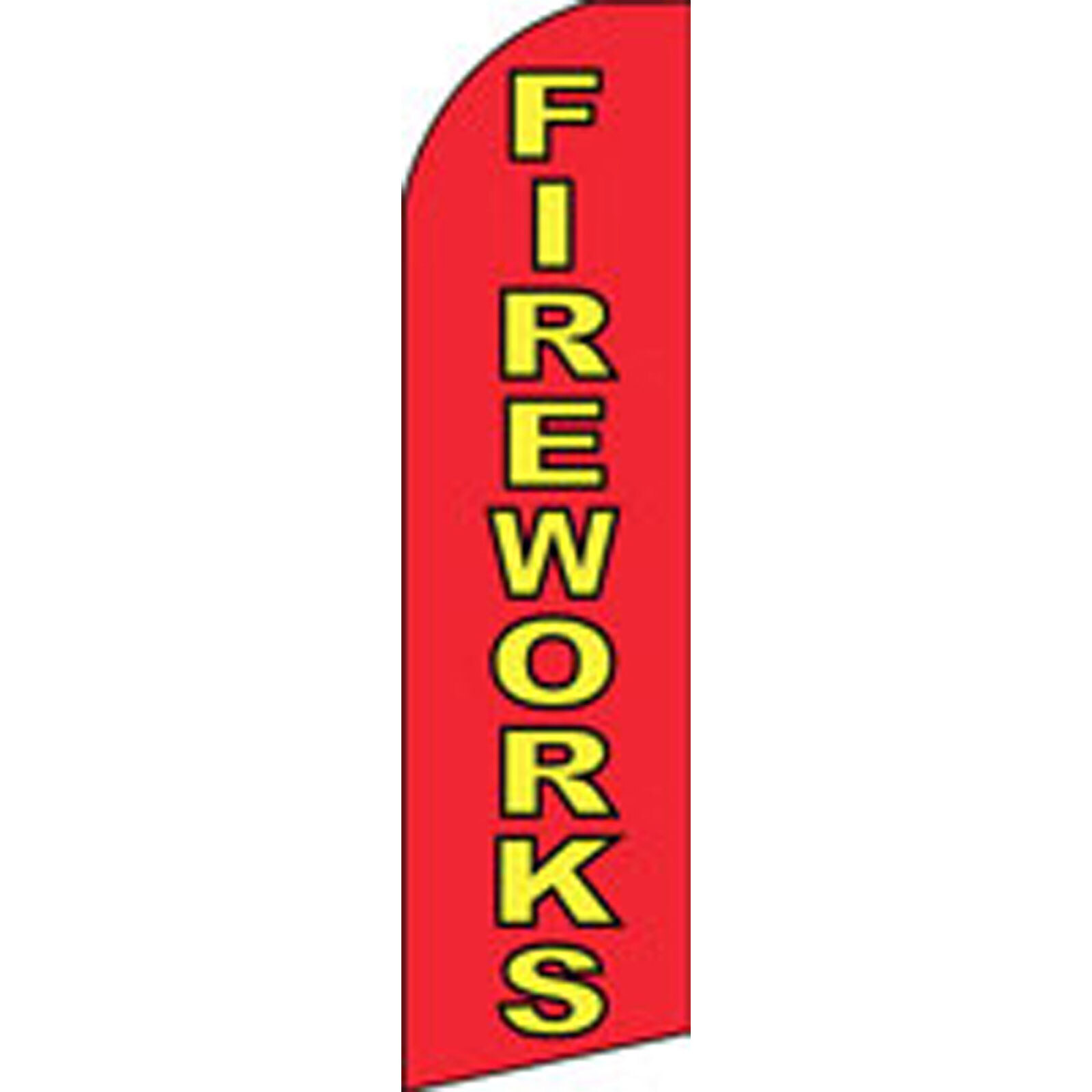 Fireworks 3 ft X 11 1/2 ft Swooper Flag (Hardware Sold Separately)