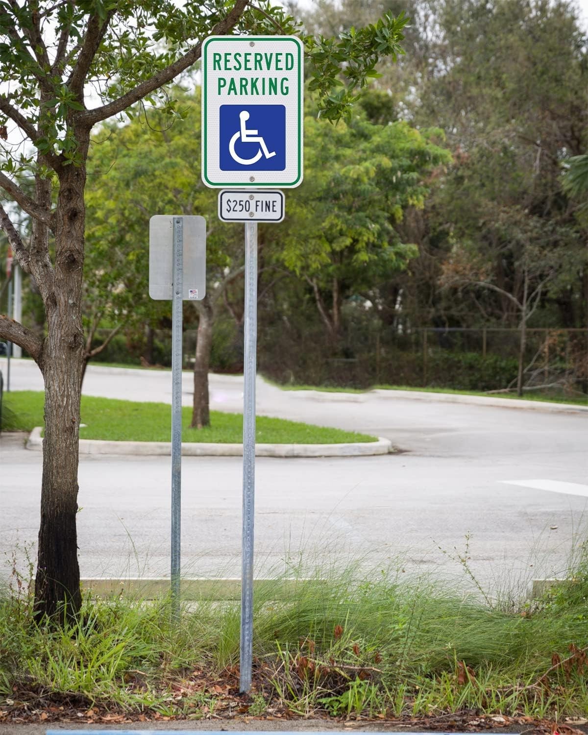 Durable 18×12 ADA Accessible Parking Sign – Reflective Aluminum, UV Protected