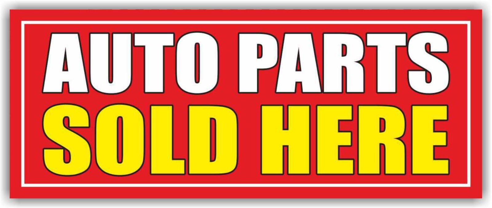 AUTO PARTS SOLD HERE Advertising Banner Vinyl Mesh Sign Shop Garage Car Service