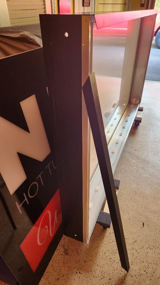 Outdoor Light Box Sign Cabinet DIY 6″ Frame Kit with Led Lighting 3’x6′