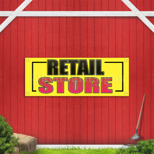 Retail Store Indoor Outdoor Vinyl Banner Design