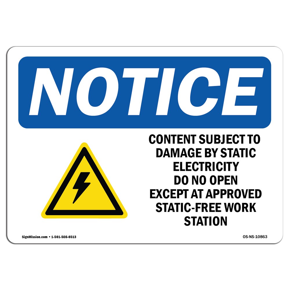 Customer Owned Parallel Generation With Symbol OSHA Notice Sign Metal Plastic