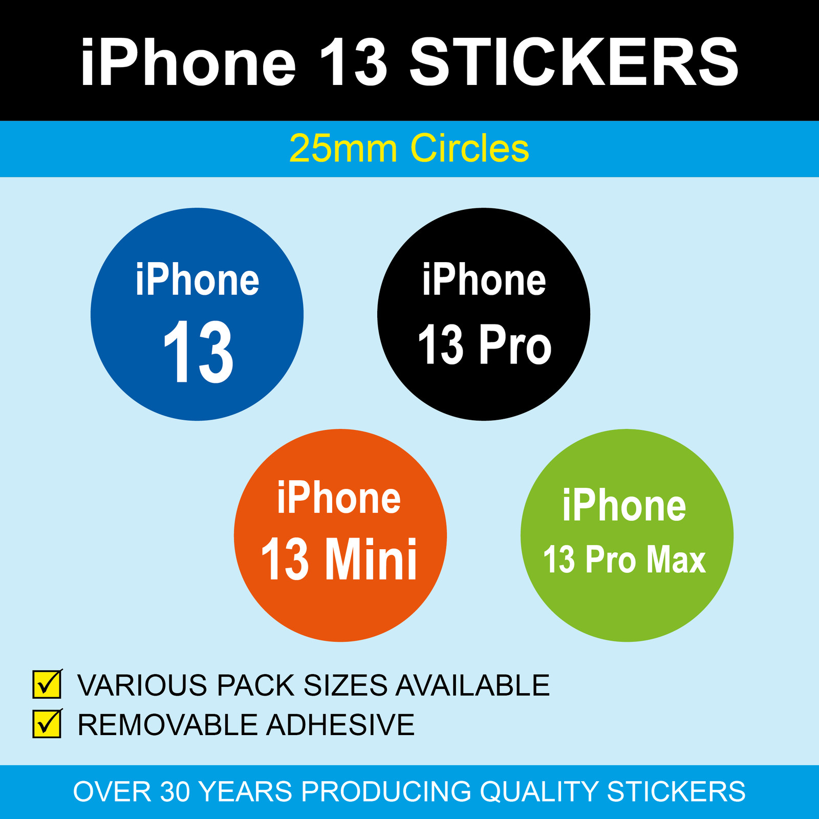 25mm – iPhone 13 Stickers