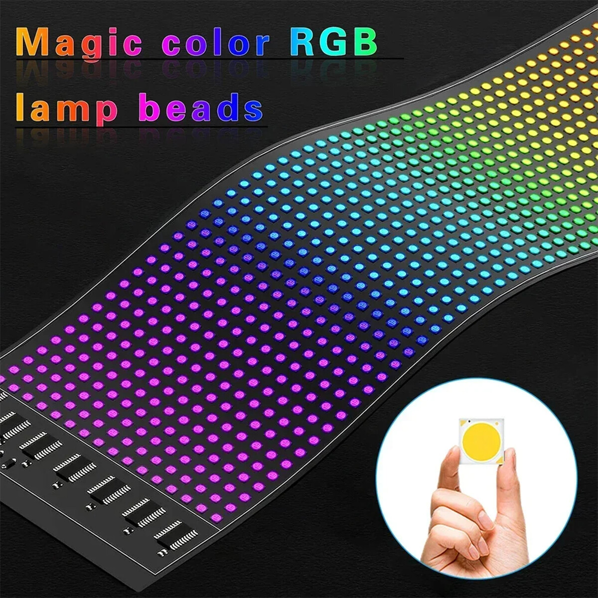App Control Led Matrix Panel Diy Flexible Pixel Indoor Bluetooth Smart For Wall